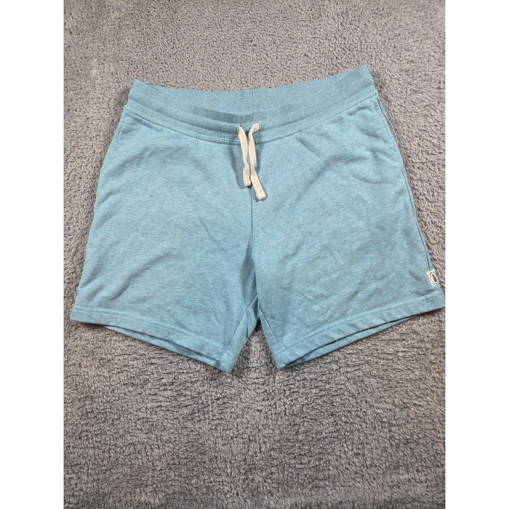 Chubbies Lounge Shorts Large Light Blue 7 Inch Inseam Mens Heathered Knit Logo